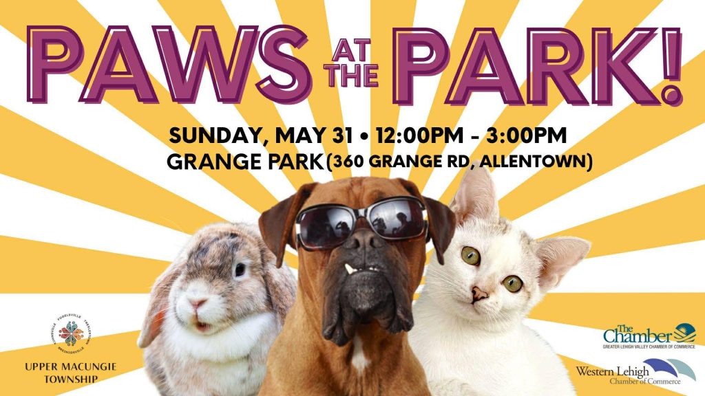 Flyer for 2026 Paws at the Park event.