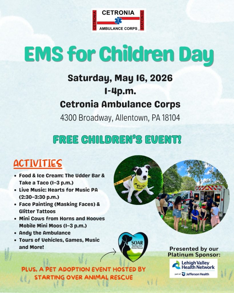 Flyer for 2026 EMS for Children Day event.